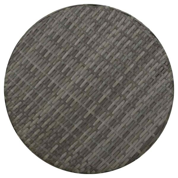 Beistelltisch Grau 45 cm Poly Rattan
