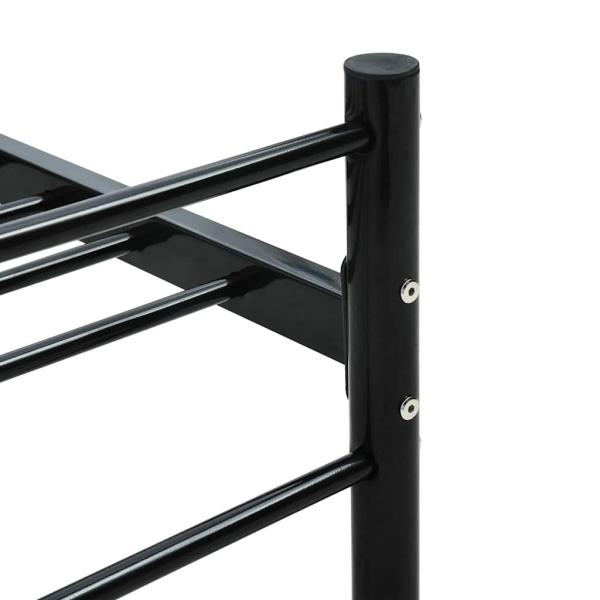 Bettgestell Schwarz Metall 90?200 cm