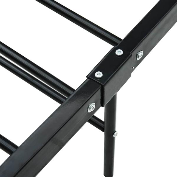 Bettgestell Schwarz Metall 90?200 cm