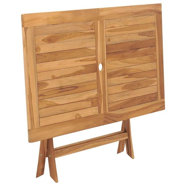 Gartentisch Klappbar 120x70x75 cm Massivholz Teak