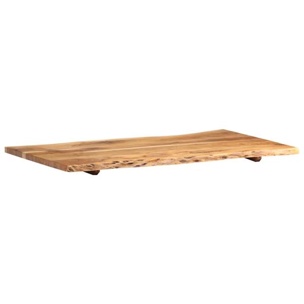 Tischplatte Massivholz Akazie 100x(50-60)x2,5 cm