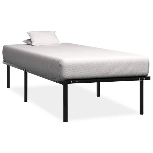 ARDEBO.de - Bettgestell Schwarz Metall 90×200 cm