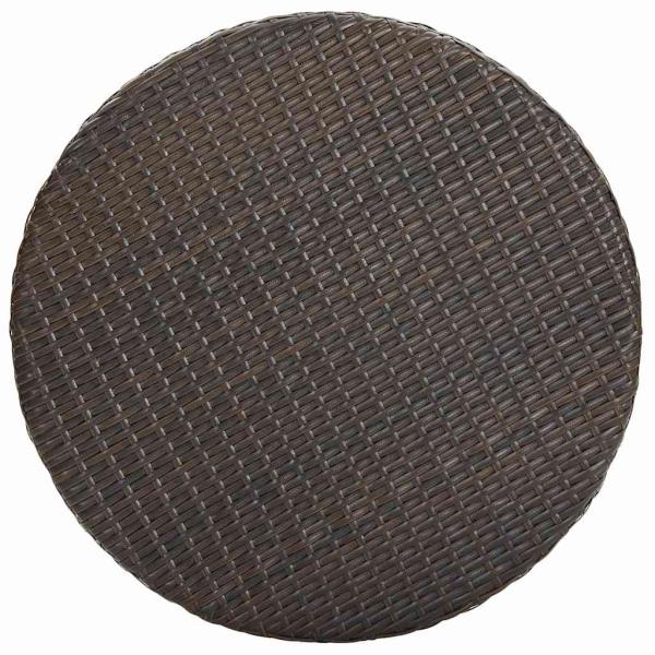 Gartentisch Braun 75,5x106 cm Poly Rattan