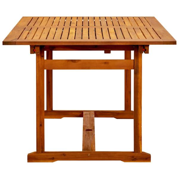 Garten-Esstisch (150-200)x100x75 cm Massivholz Akazie
