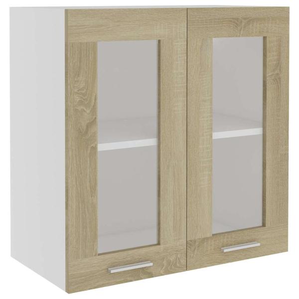 Hängeglasschrank Lyon Sonoma-Eiche 60x31x60 cm Holzwerkstoff