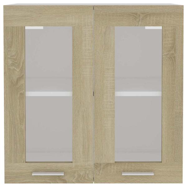 Hängeglasschrank Lyon Sonoma-Eiche 60x31x60 cm Holzwerkstoff