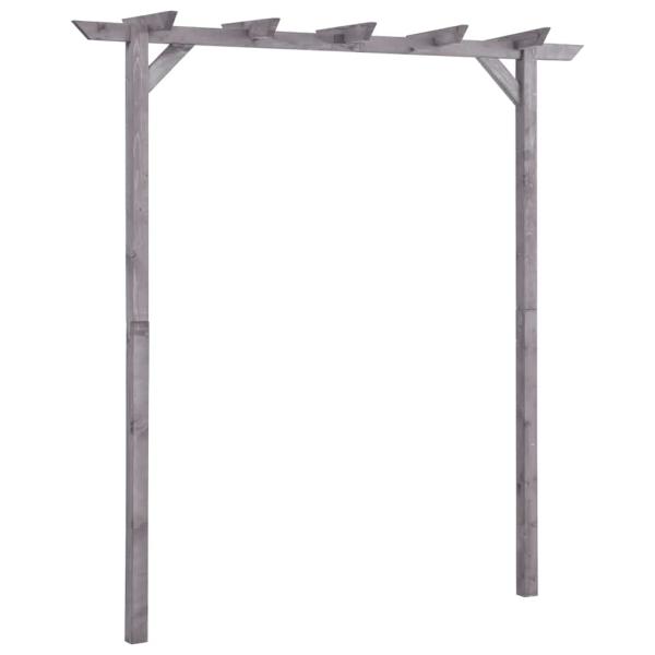ARDEBO.de - Garten-Pergola Grau 200x40x205 cm Imprägniertes Kiefernholz