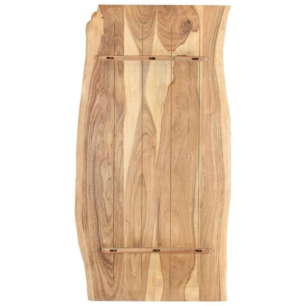 Tischplatte Massivholz Akazie 118x(50-60)x2,5 cm
