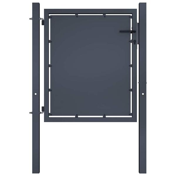 ARDEBO.de - Gartentor aus Stahl 100 x 100 cm Anthrazit