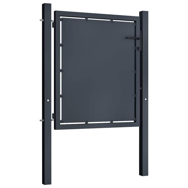 Gartentor aus Stahl 100 x 100 cm Anthrazit