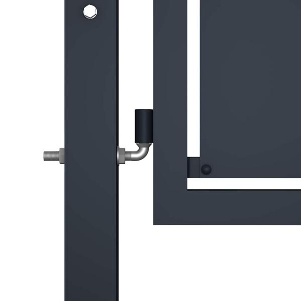 Gartentor aus Stahl 100 x 100 cm Anthrazit