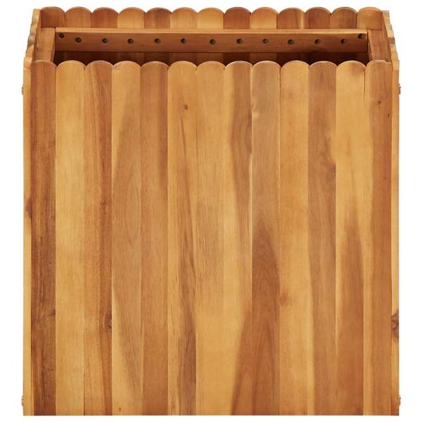 Garten-Hochbeet 50 x 30 x 50 cm Massivholz Akazie