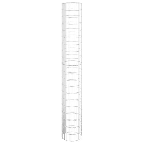 Gabionen-Säule Rund Verzinkter Stahl Ø30x200 cm
