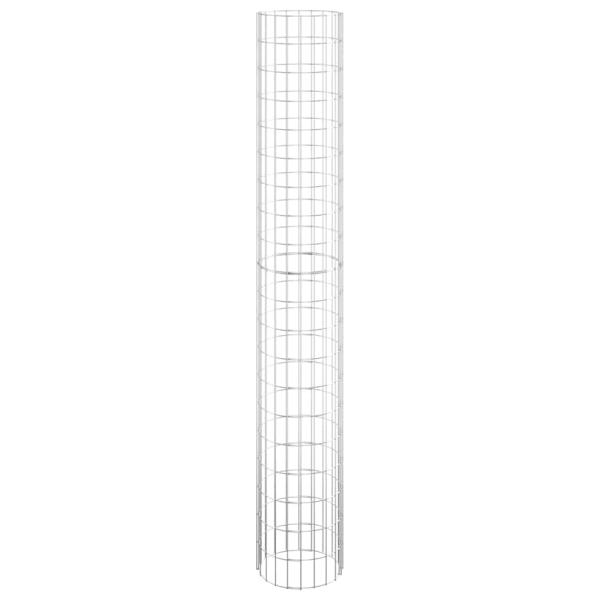 Gabionen-Säule Rund Verzinkter Stahl Ø30x200 cm