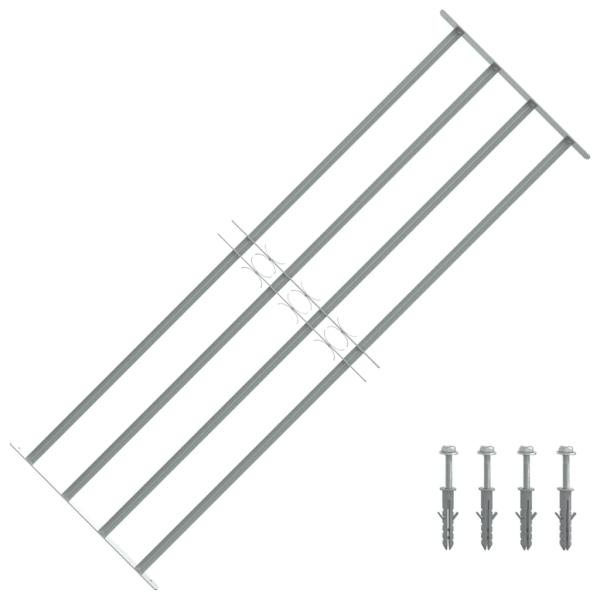 ARDEBO.de - Fenstergitter Verstellbar mit 4 Querstäben 1000-1500 mm