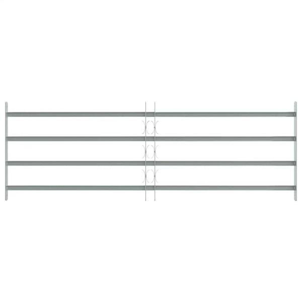 Fenstergitter Verstellbar mit 4 Querstäben 1000-1500 mm