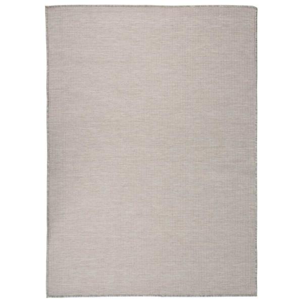 ARDEBO.de - Outdoor-Teppich Flachgewebe 200x280 cm Hellgrau