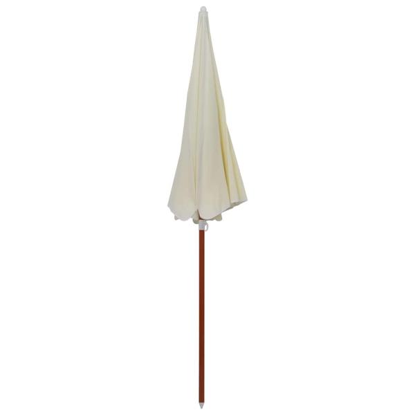 Sonnenschirm mit Stahl-Mast 240 cm Sandweiß