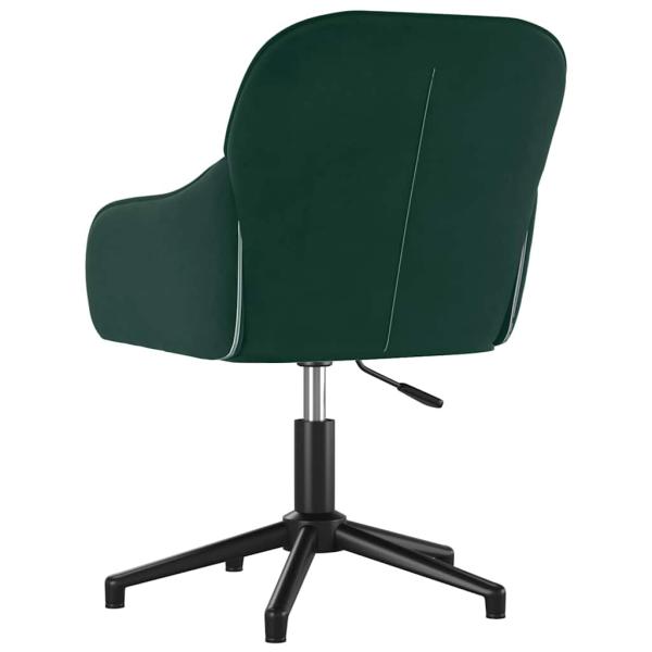 Bürostuhl Drehbar Dunkelgrün Samt