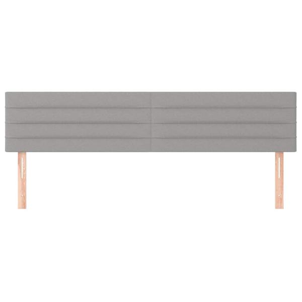 Kopfteile Hellgrau 180x5x78/88 cm Stoff