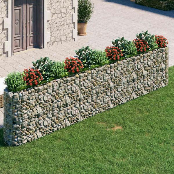 ARDEBO.de - Gabionen-Hochbeet Verzinktes Eisen 470x50x100 cm
