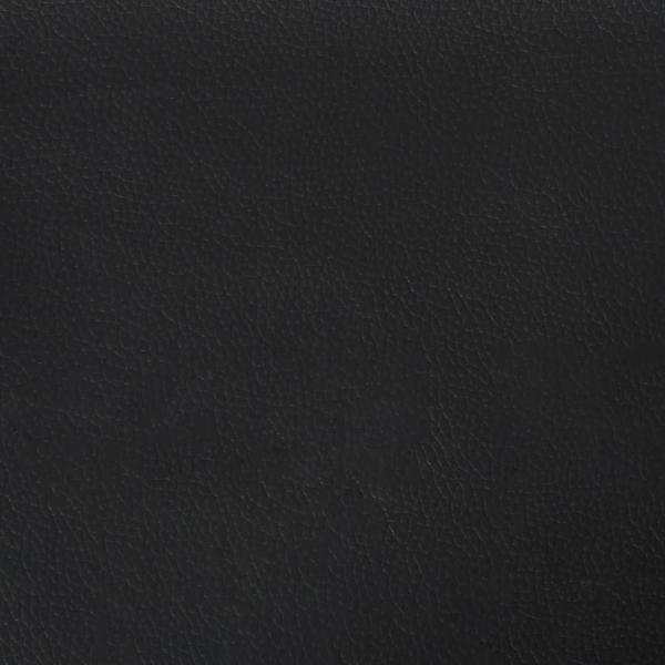 Sessel mit Hocker Schwarz 60 cm Kunstleder