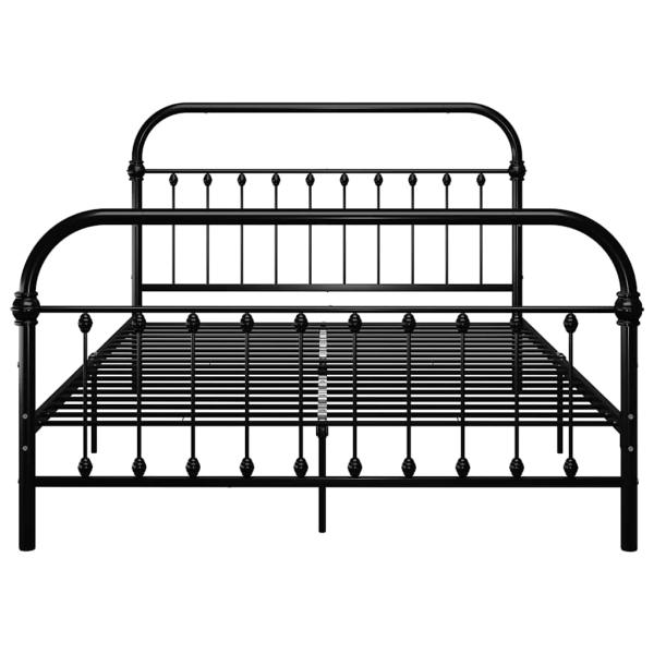 Bettgestell Schwarz Metall 160×200 cm