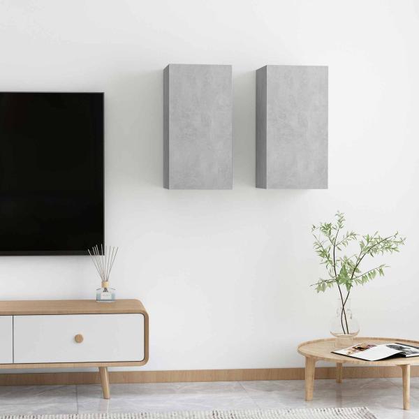 2 stk. Beton Grau Holzwerkstoff