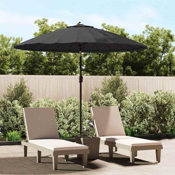 ARDEBO.de - Sonnenschirm mit Aluminium-Mast 250 cm Schwarz
