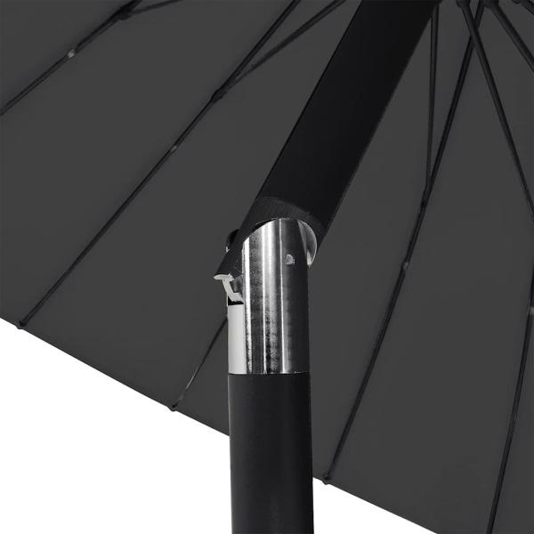Sonnenschirm mit Aluminium-Mast 250 cm Schwarz