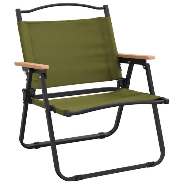 Campingst?hle 2 Stk. Gr?n 54x43x59 cm Oxford-Gewebe