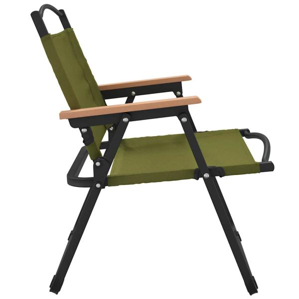 Campingst?hle 2 Stk. Gr?n 54x43x59 cm Oxford-Gewebe