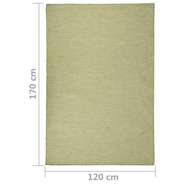 Outdoor-Teppich Flachgewebe 120x170 cm Gr?n