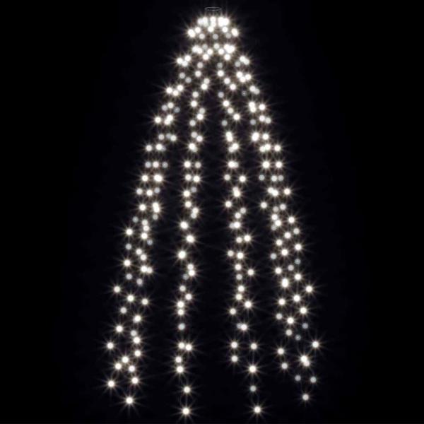 Weihnachtsbaum-Lichternetz mit 250 LEDs Kaltweiß 250 cm