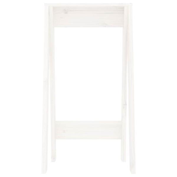 Hocker 2 Stk. Weiß 40x40x75 cm Massivholz Kiefer