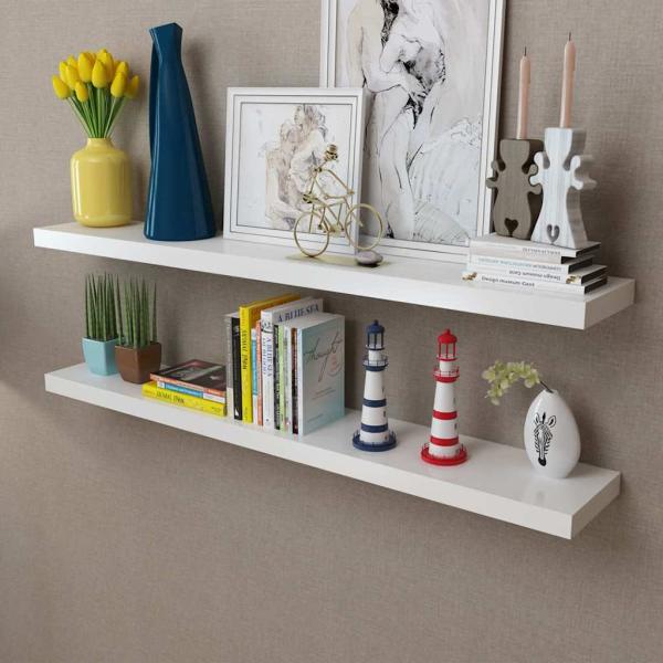 ARDEBO.de - Wandregale 2 Stk. MDF Wei?