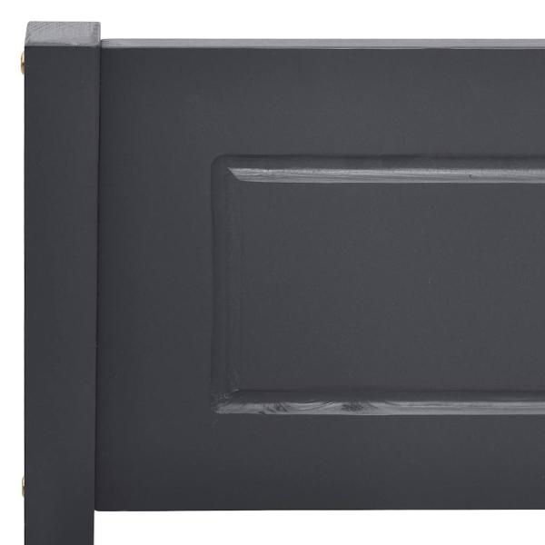Massivholzbett Kiefer Grau 160x200 cm