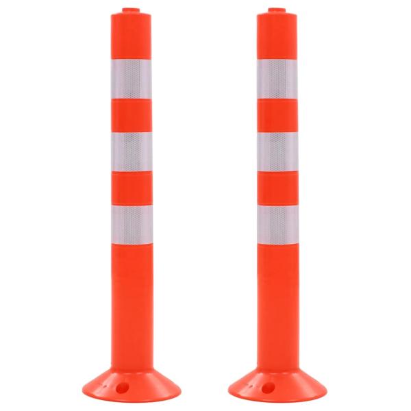 ARDEBO.de - Verkehrspoller 2 Stk. Kunststoff 75 cm