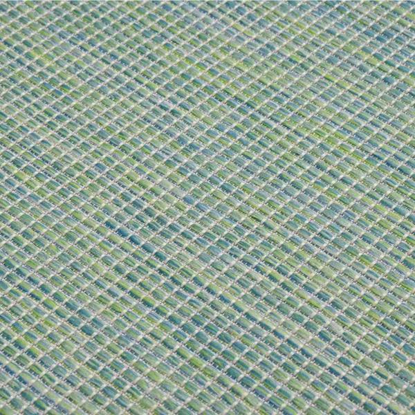 Outdoor-Teppich Flachgewebe 120x170 cm Türkis