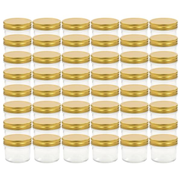 Marmeladengläser mit goldenem Deckel 48 Stk. 110 ml