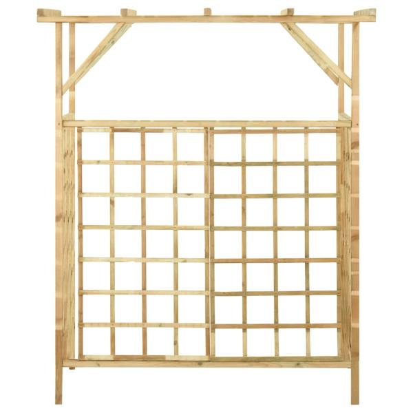 Pergola für 2 Mülltonnen Kiefernholz Imprägniert