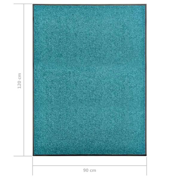 Fußmatte Waschbar Cyan 90x120 cm