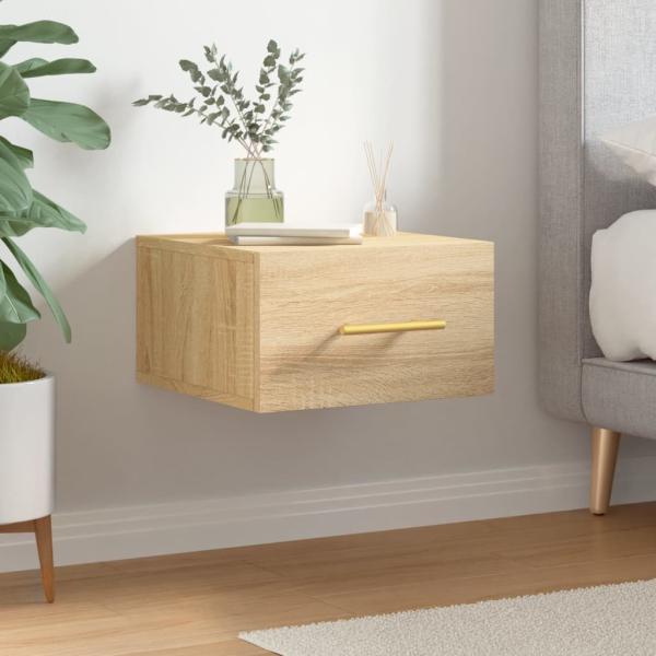 ARDEBO.de - Wand-Nachttisch Sonoma-Eiche 35x35x20 cm
