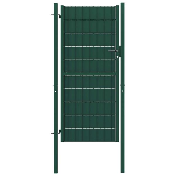 ARDEBO.de - Gartentor aus PVC und Stahl 100 x 164 cm Grün