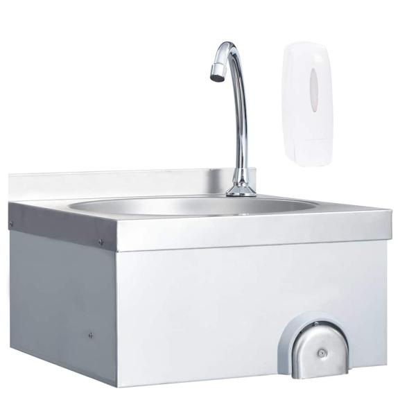 ARDEBO.de - Handwaschbecken mit Wasserhahn und Seifenspender Edelstahl