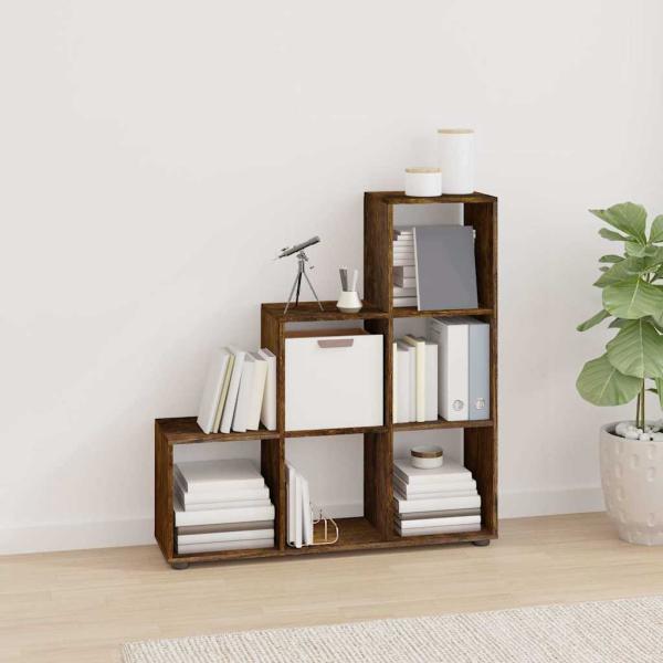 ARDEBO.de - Treppenregal R?uchereiche 107 cm Holzwerkstoff
