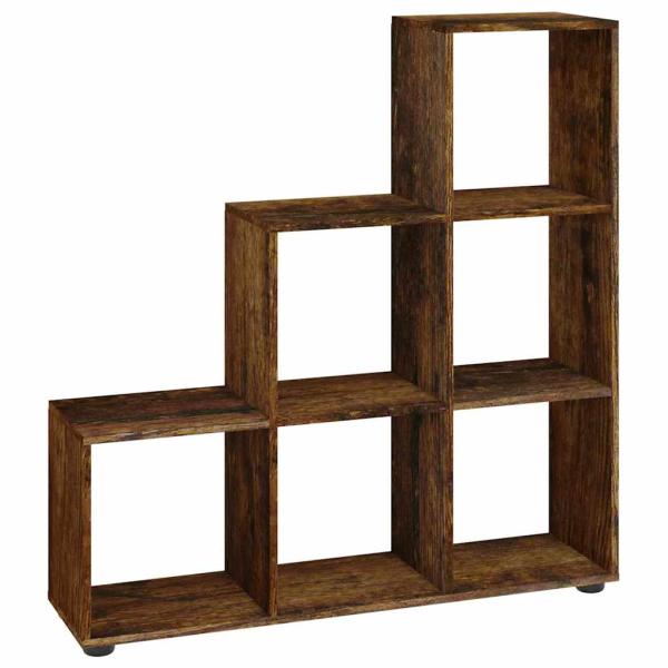 Treppenregal R?uchereiche 107 cm Holzwerkstoff