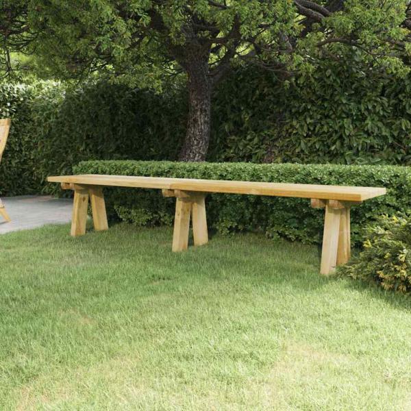 ARDEBO.de - Gartenbank 220 cm Massivholz Kiefer Imprägniert