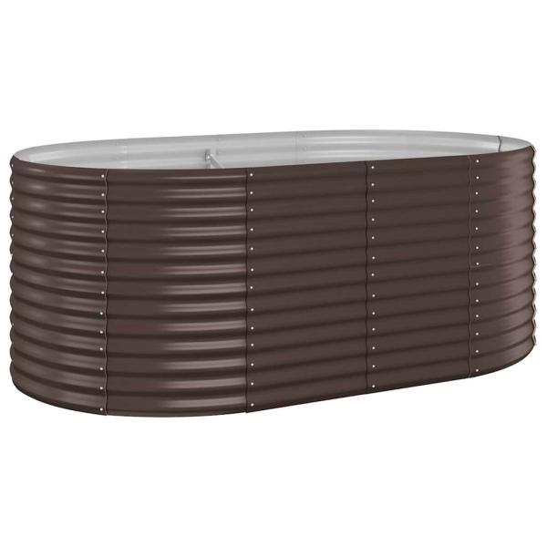Hochbeet Verzinkter Stahl 175x100x68 cm Braun