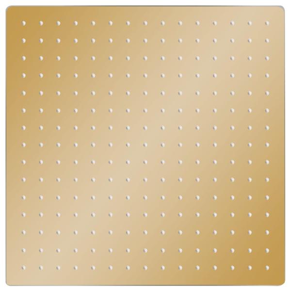 Regenbrause Edelstahl 40x40 cm Quadrat Golden